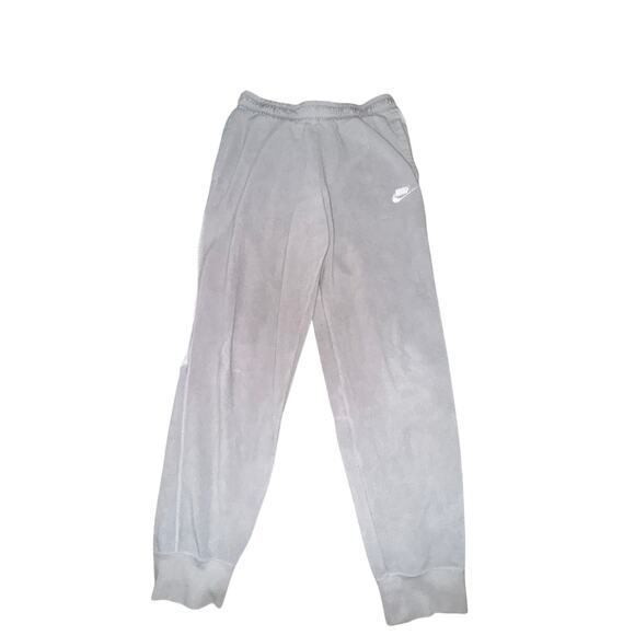 Nike Winterized Fleece Jogger Pants Men's Size S Light Gray White Pockets - Picture 1 of 7